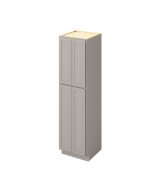 Hudson - 24" x 90" Utility Pantry, 4 Doors, 8 Shelves in Grey HGR-UP2490