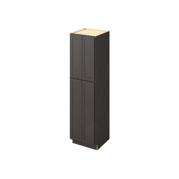 Hudson - 24" x 90" Utility Pantry, 4 Doors, 8 Shelves in Slate HSL-UP2490