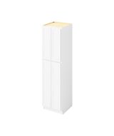 Hudson - 24" x 90" Utility Pantry, 4 Doors, 8 Shelves in White HWH-UP2490