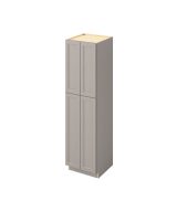 Monaco - 24" x 90" Utility Pantry, 4 Doors, 8 Shelves in Grey MGR-UP2490