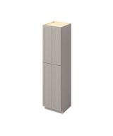 Cooper - 24" x 96" Utility Pantry, 4 Doors, 8 Shelves in Grey CGR-UP2496