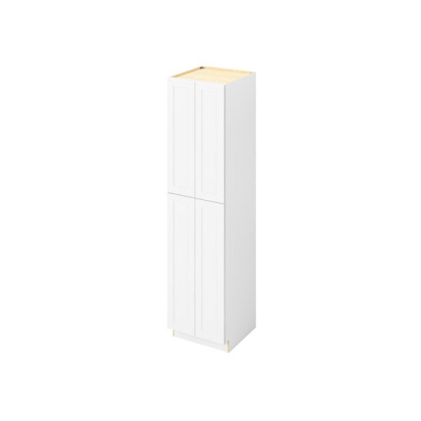 Cooper - 24" x 96" Utility Pantry, 4 Doors, 8 Shelves in White CWH-UP2496