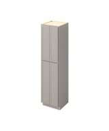 Hudson - 24" x 96" Utility Pantry, 4 Doors, 8 Shelves in Grey HGR-UP2496