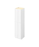 Monaco - 24" x 96" Utility Pantry, 4 Doors, 8 Shelves in White MWH-UP2496