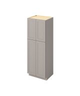 Cooper - 30" x 84" Utility Pantry, 4 Doors, 8 Shelves in Grey CGR-UP3084