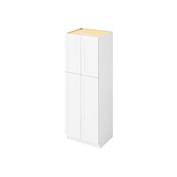 Cooper - 30" x 84" Utility Pantry, 4 Doors, 8 Shelves in White CWH-UP3084