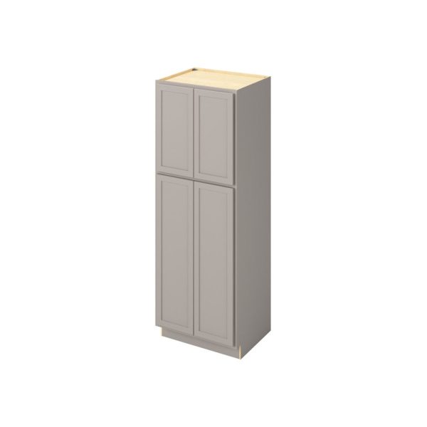 Hudson - 30" x 84" Utility Pantry, 4 Doors, 8 Shelves in Grey HGR-UP3084