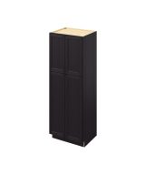 Monaco - 30" x 84" Utility Pantry, 4 Doors, 8 Shelves in Espresso MES-UP3084