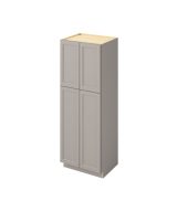 Monaco - 30" x 84" Utility Pantry, 4 Doors, 8 Shelves in Grey MGR-UP3084