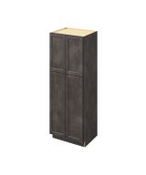 Monaco - 30" x 84" Utility Pantry, 4 Doors, 8 Shelves in Slate MSL-UP3084