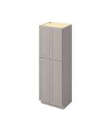 Cooper - 30" x 90" Utility Pantry, 4 Doors, 8 Shelves in Grey CGR-UP3090