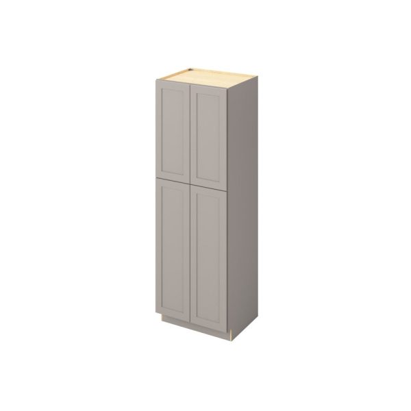 Cooper - 30" x 90" Utility Pantry, 4 Doors, 8 Shelves in Grey CGR-UP3090