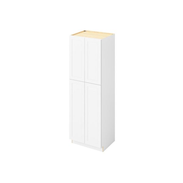 Cooper - 30" x 90" Utility Pantry, 4 Doors, 8 Shelves in White CWH-UP3090