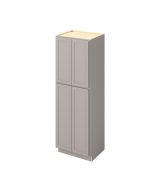 Hudson - 30" x 90" Utility Pantry, 4 Doors, 8 Shelves in Grey HGR-UP3090