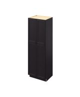 Monaco - 30" x 90" Utility Pantry, 4 Doors, 8 Shelves in Espresso MES-UP3090