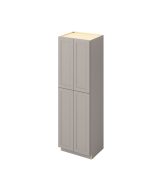 Cooper - 30" x 96" Utility Pantry, 4 Doors, 8 Shelves in Grey CGR-UP3096