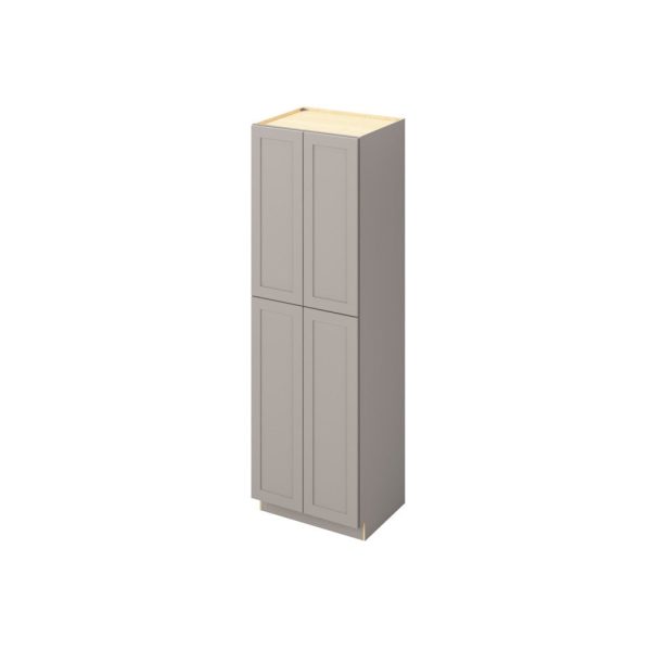 Cooper - 30" x 96" Utility Pantry, 4 Doors, 8 Shelves in Grey CGR-UP3096