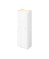 Hudson - 30" x 96" Utility Pantry, 4 Doors, 8 Shelves in White HWH-UP3096