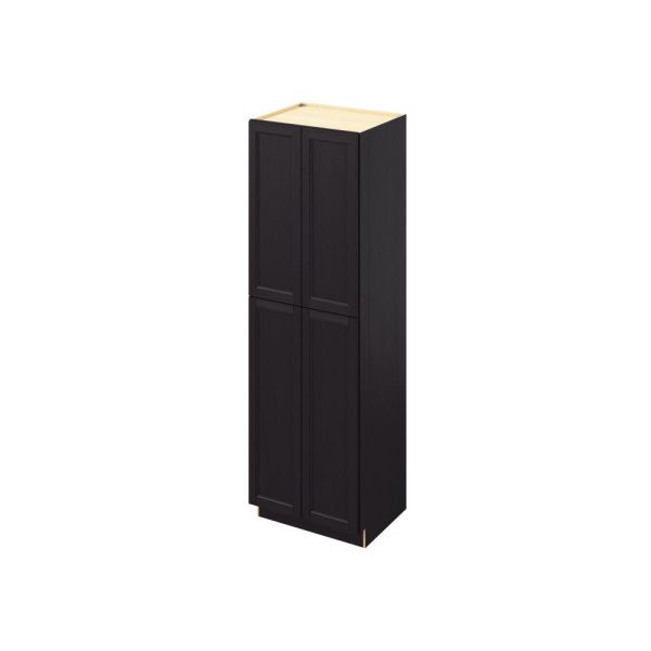 Monaco - 30" x 96" Utility Pantry, 4 Doors, 8 Shelves in Espresso MES-UP3096