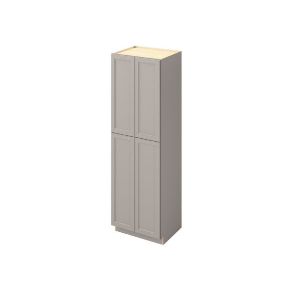 Monaco - 30" x 96" Utility Pantry, 4 Doors, 8 Shelves in Grey MGR-UP3096