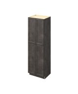 Monaco - 30" x 96" Utility Pantry, 4 Doors, 8 Shelves in Slate MSL-UP3096