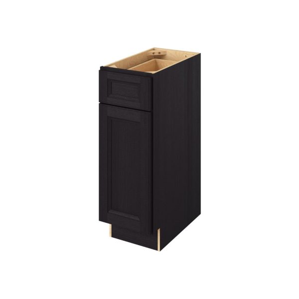 Monaco - 12" Vanity Base, 1 Door-1 Drawer, 1 Shelf in Espresso MES-VB12