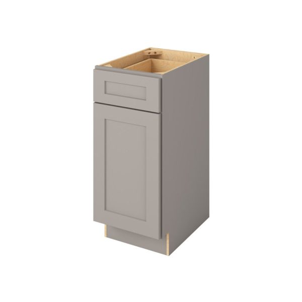 Cooper - 15" Vanity Base, 1 Door-1 Drawer, 1 Shelf in Grey CGR-VB15