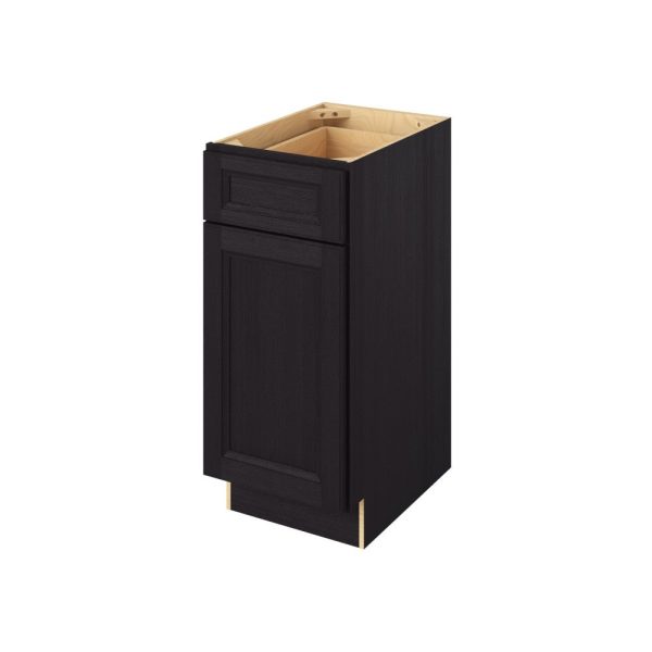 Monaco - 15" Vanity Base, 1 Door-1 Drawer, 1 Shelf in Espresso MES-VB15