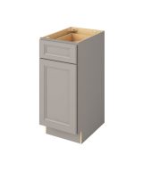 Monaco - 15" Vanity Base, 1 Door-1 Drawer, 1 Shelf in Grey MGR-VB15