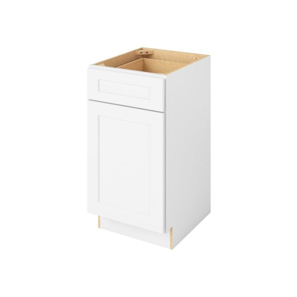 Cooper - 18" Vanity Base, 1 Door-1 Drawer, 1 Shelf in White CWH-VB18