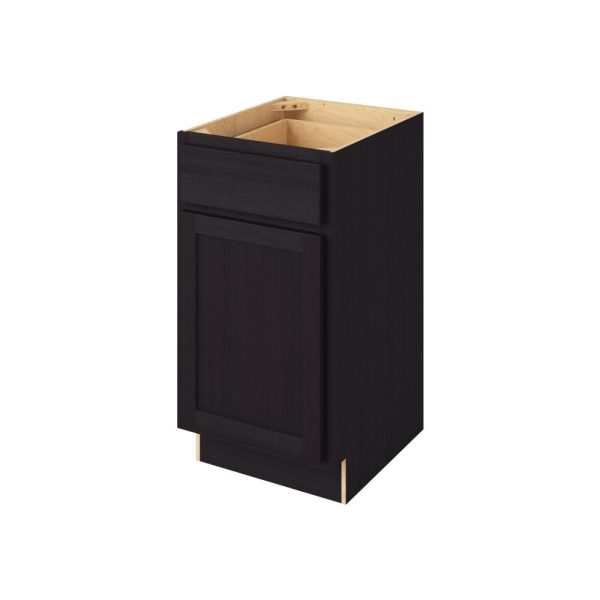 Hudson - 18" Vanity Base, 1 Door-1 Drawer, 1 Shelf in Espresso HES-VB18