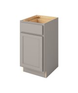 Hudson - 18" Vanity Base, 1 Door-1 Drawer, 1 Shelf in Grey HGR-VB18