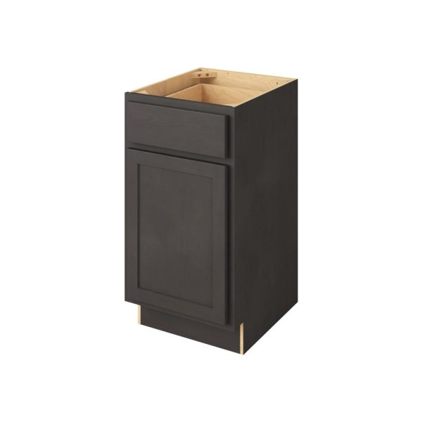 Hudson - 18" Vanity Base, 1 Door-1 Drawer, 1 Shelf in Slate HSL-VB18