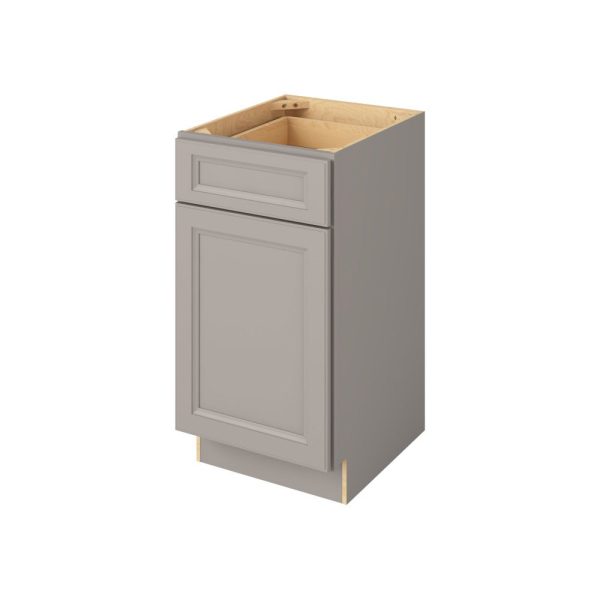 Monaco - 18" Vanity Base, 1 Door-1 Drawer, 1 Shelf in Grey MGR-VB18