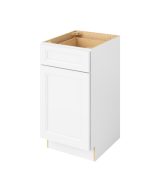 Monaco - 18" Vanity Base, 1 Door-1 Drawer, 1 Shelf in White MWH-VB18