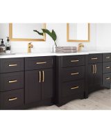 Cooper - 36" Vanity Base Top Drawers, 2 Doors-2 Drawers-1 False Front in Espresso CES-VBTD36