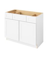 Cooper - 42" Vanity Base Top Drawers, 2 Doors-2 Drawers-1 False Front in White CWH-VBTD42