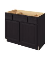 Hudson - 42" Vanity Base Top Drawers, 2 Doors-2 Drawers-1 False Front in Espresso HES-VBTD42