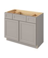 Monaco - 42" Vanity Base Top Drawers, 2 Doors-2 Drawers-1 False Front in Grey MGR-VBTD42