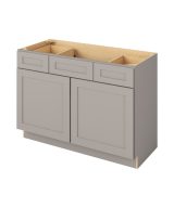 Cooper - 48" Vanity Base Top Drawers, 2 Doors-2 Drawers-1 False Front in Grey CGR-VBTD48