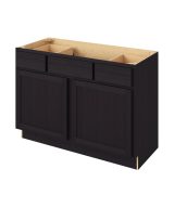 Hudson - 48" Vanity Base Top Drawers, 2 Doors-2 Drawers-1 False Front in Espresso HES-VBTD48