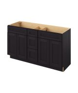 Cooper - 60" Vanity Combo Sink Three Drawers, 4 Doors-3 Drawers-2 False Fronts in Espresso 3-CES-VCDB60