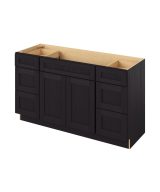 Cooper - 60" Vanity Combo Sink Six Drawer, 2 Doors-6 Drawers-1 False Front in Espresso 6-CES-VCDB60