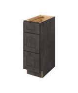 Cooper - 12" Vanity Three Drawer Base, 3 Drawers in Slate 3-CSL-VDB12