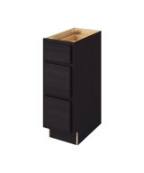 Hudson - 12" Vanity Three Drawer Base, 3 Drawers in Espresso 3-HES-VDB12