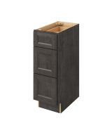 Monaco - 12" Vanity Three Drawer Base, 3 Drawers in Slate 3-MSL-VDB12