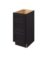 Monaco - 15" Vanity Three Drawer Base, 3 Drawers in Espresso 3-MES-VDB15