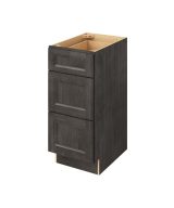 Monaco - 15" Vanity Three Drawer Base, 3 Drawers in Slate 3-MSL-VDB15