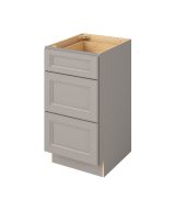 Monaco - 18" Vanity Three Drawer Base, 3 Drawers in Grey 3-MGR-VDB18