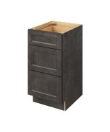 Monaco - 18" Vanity Three Drawer Base, 3 Drawers in Slate 3-MSL-VDB18